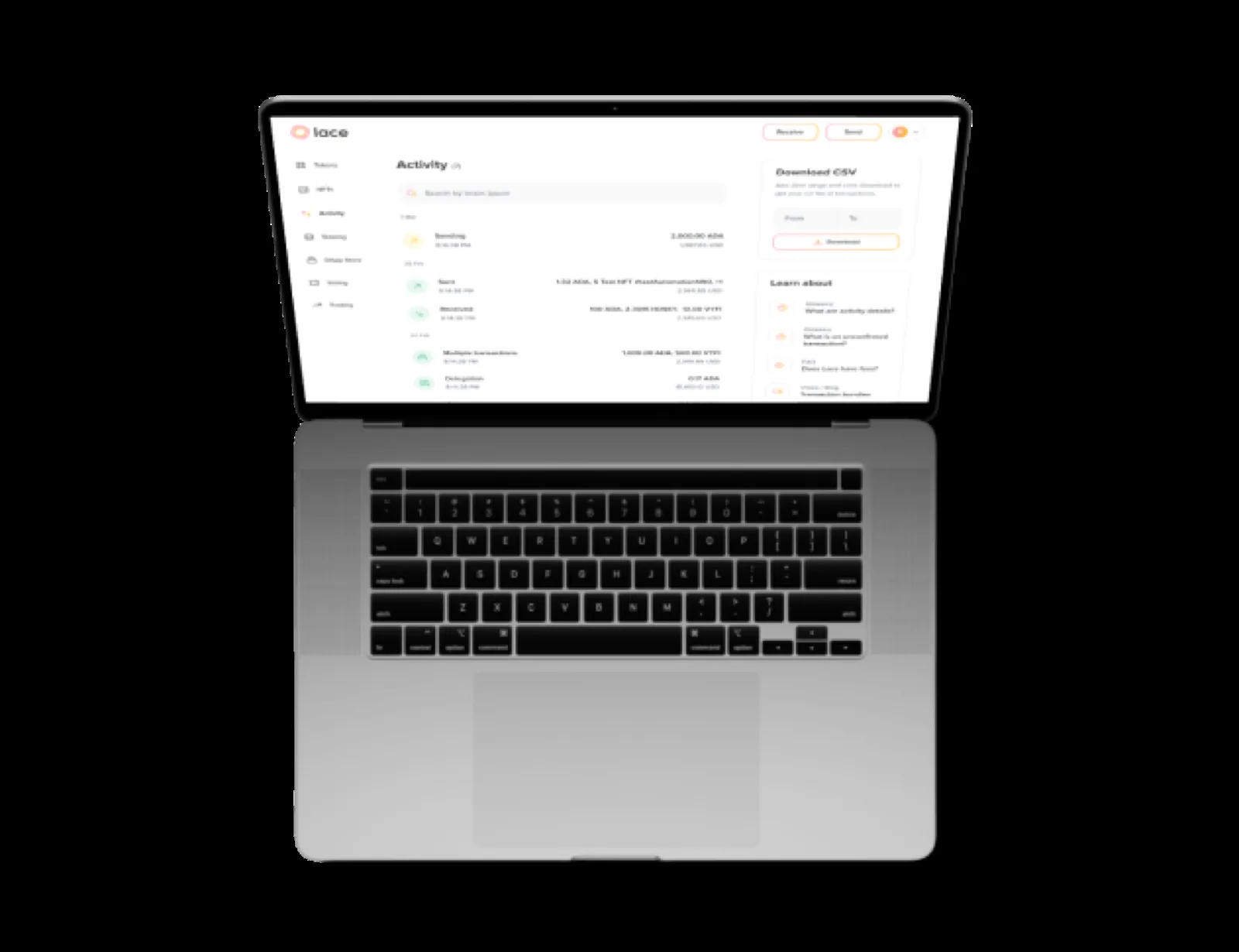 Tracking staking rewards and portfolio performance.