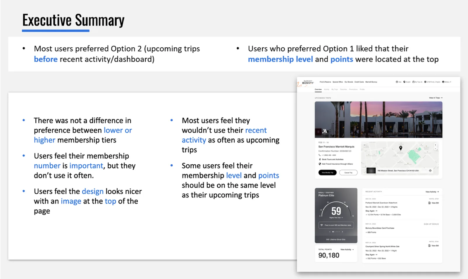 The redesigned Account Overview, reprioritized around the member snapshot.